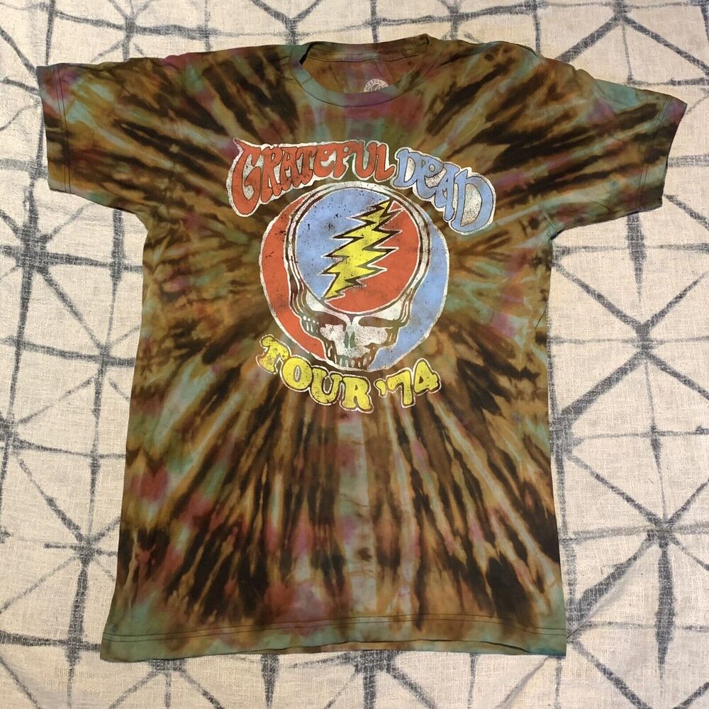 Grateful Dead & Co Shirt HANDMADE Tour Merch SYF Skeleton Band Sz M Tee Rare T
